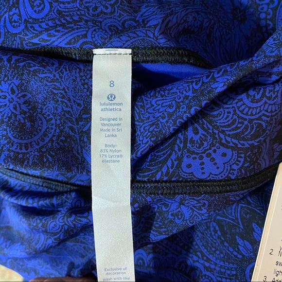 Lululemon • NWOT Fast and Free Paisley Tight - Picture 5 of 5
